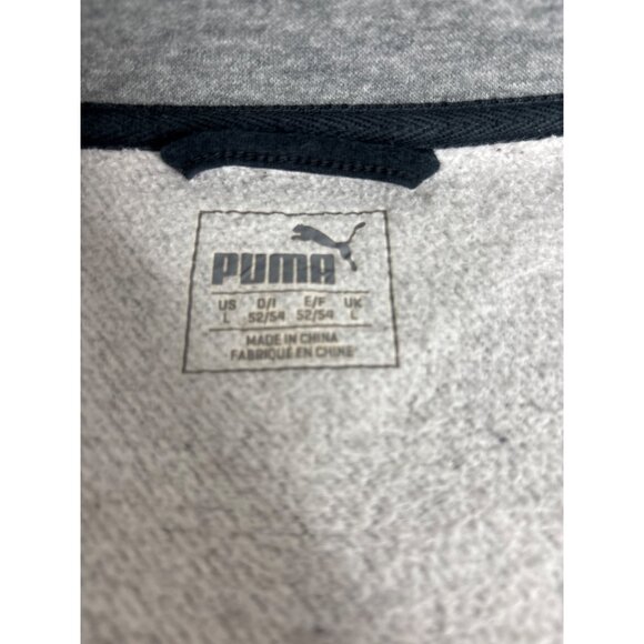 Puma Men's Warm-Cell Gray Full-Zip Fleece Warm-Up Jacket Size L - Picture 4 of 8